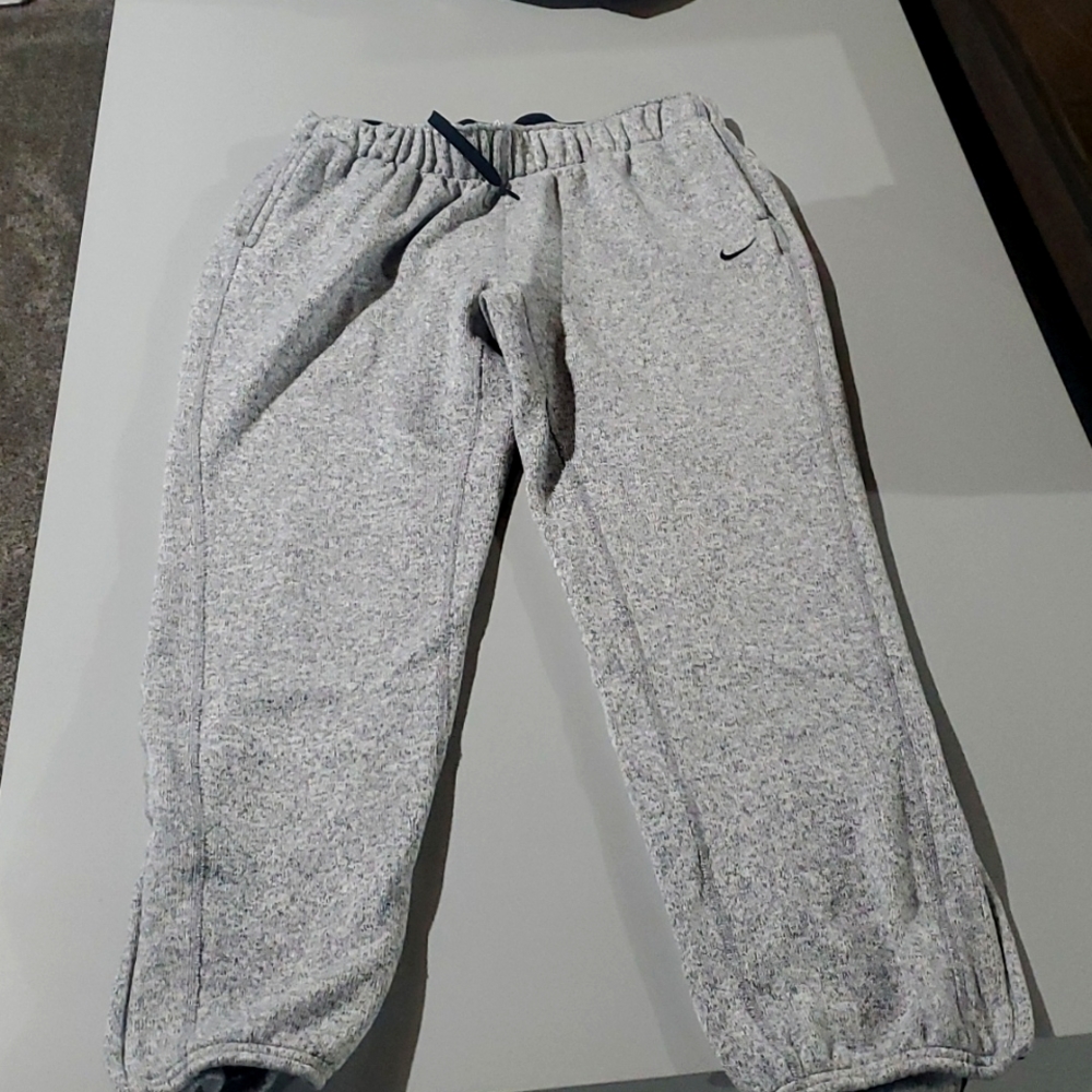 Womens Nike grey, zip button sweat pants